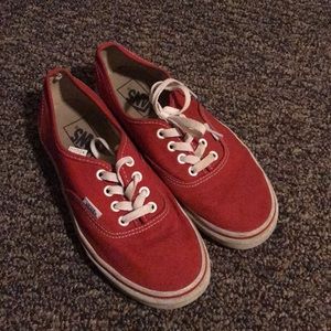Red classic Vans